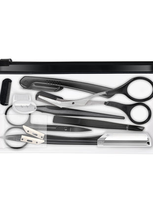 Beauty Tools Black Eyebrow Trimming Set