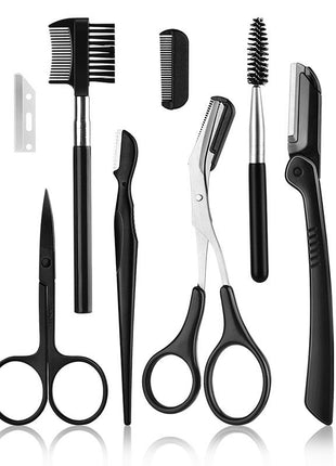 Beauty Tools Black Eyebrow Trimming Set