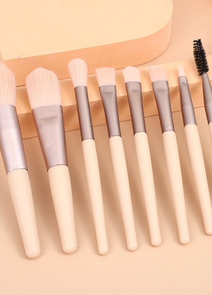 8 Small Makeup Brushes Morandi Portable Beauty Tool Soft Hair Makeup Brush