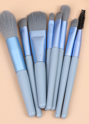 8 Small Makeup Brushes Morandi Portable Beauty Tool Soft Hair Makeup Brush