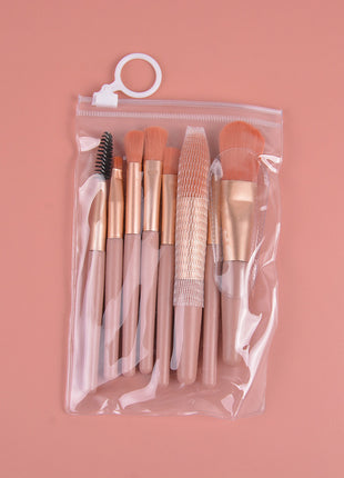 8 Small Makeup Brushes Morandi Portable Beauty Tool Soft Hair Makeup Brush