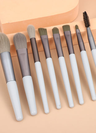 8 Small Makeup Brushes Morandi Portable Beauty Tool Soft Hair Makeup Brush