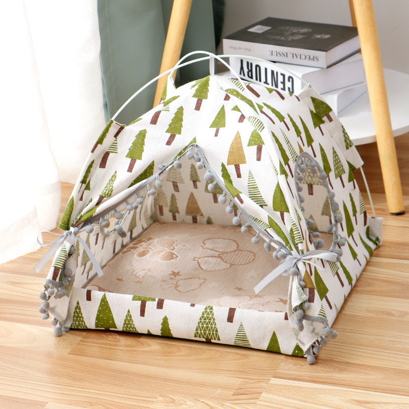 Cat Tent Bed – Enclosed Indoor Pet House for Cats and Small Pets