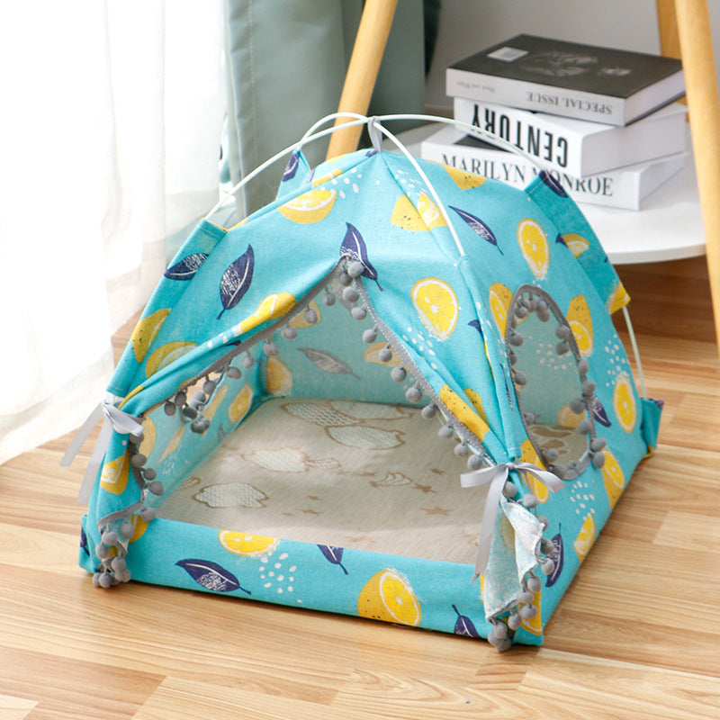 Cat Tent Bed – Enclosed Indoor Pet House for Cats and Small Pets