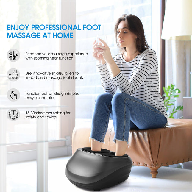 Heated Foot Massager Machine, Perfect Gift for Men & Women
