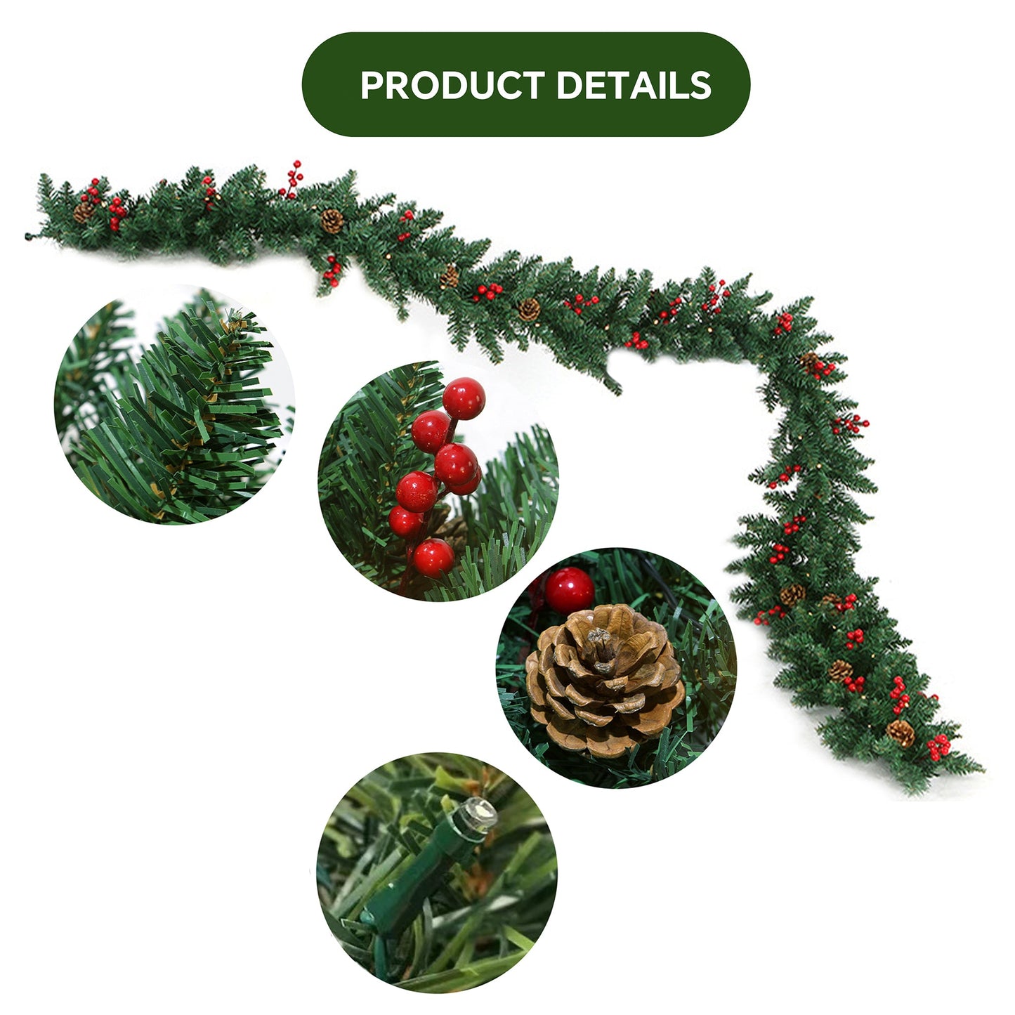 Christmas String Lights Outdoor Decoration Waterproof