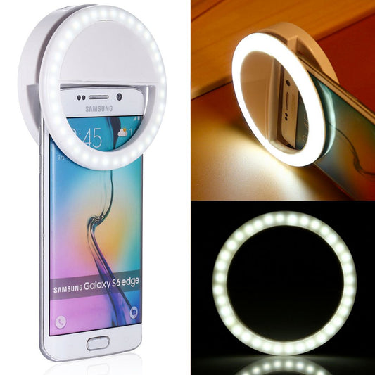 Portable Selfie Ring Light – Clip-On for Smartphones & Tablets
