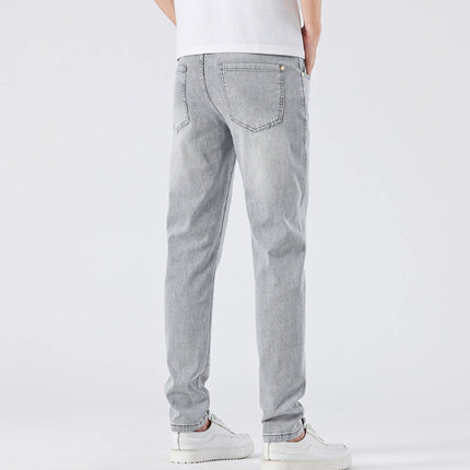 Light Wash Jeans Slim Straight Leg Pants