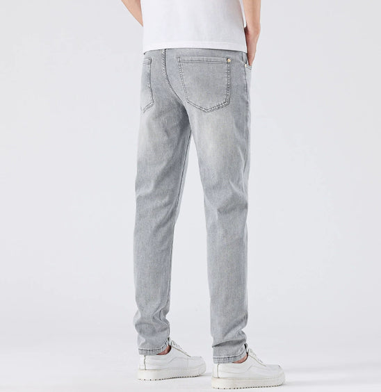 Light Wash Jeans Slim Straight Leg Pants