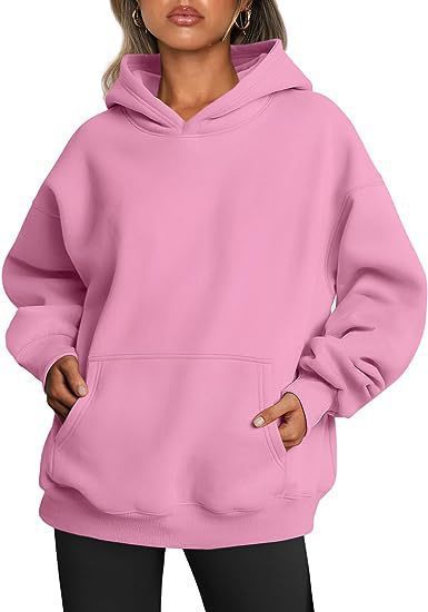 Women's Hoodies With Pockets Fashion Solid Sweatshirt Oversized Hooded