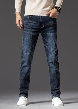 Denim Jeans Stretch Business Style
