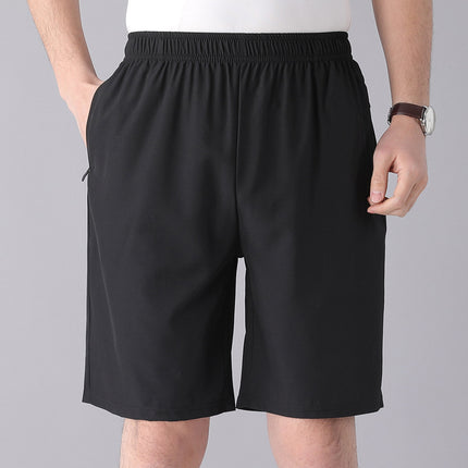 Solid Color Black Loose High Waist Comfort Breathable Breeches