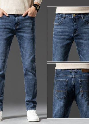 Denim Jeans Stretch Business Style