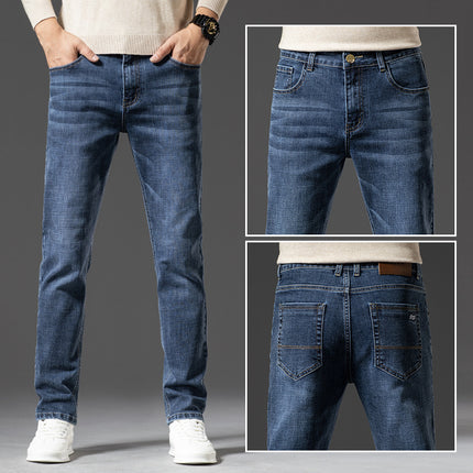 Denim Jeans Stretch Business Style