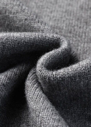 Men's Cardigan British Suit Collar Double-breasted Knitted Sweater