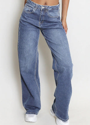 Simple Straight Loose Jeans