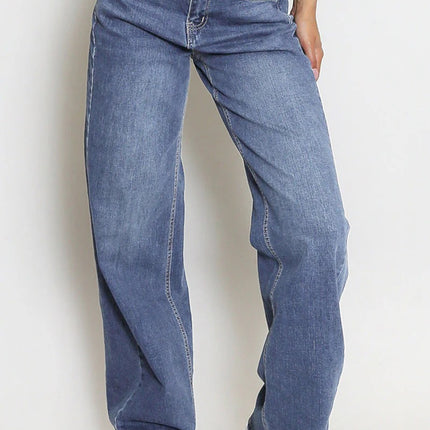 Simple Straight Loose Jeans