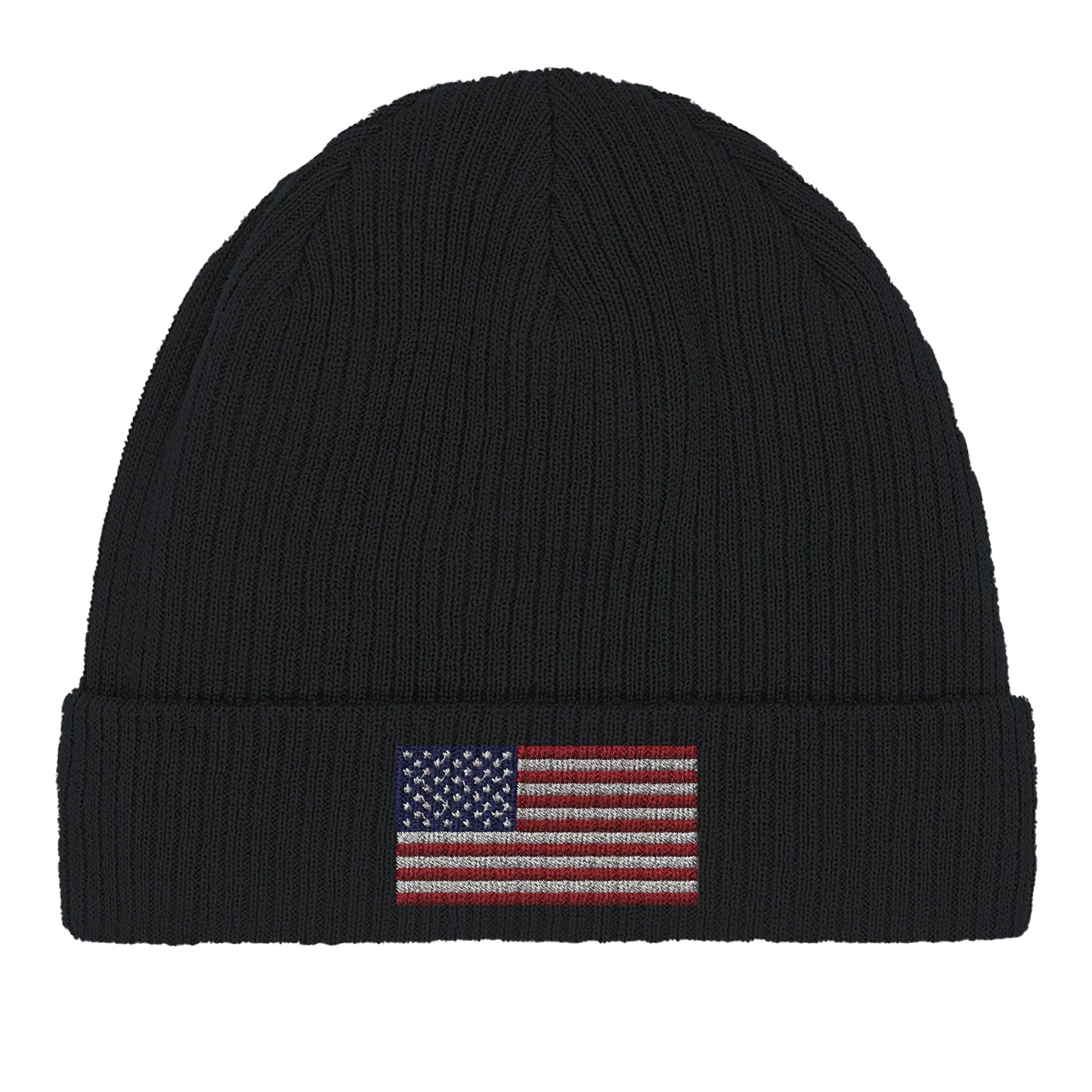 American Flag Beanie – Stylish Warm Knit Hat for Men & Women