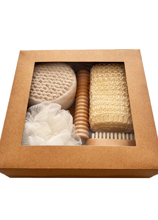 Bath Set Seven-piece Bath Towel Bath Brush Pumice Stone Sisal Mesh Sponge
