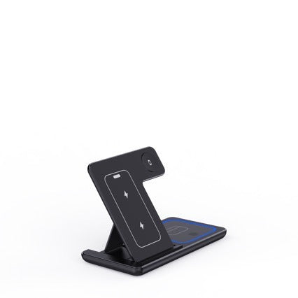 15W 3-in-1 Wireless Charger Stand – Foldable Fast Charging Station for Phone, Watch & Earbuds