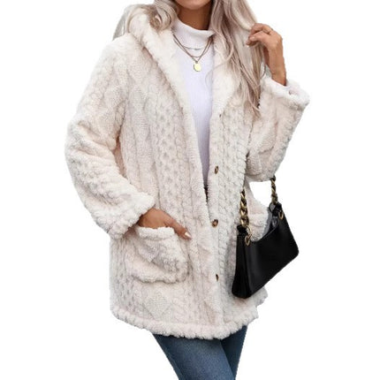Lapel Warm And Elegant Style Faux Fur Coat