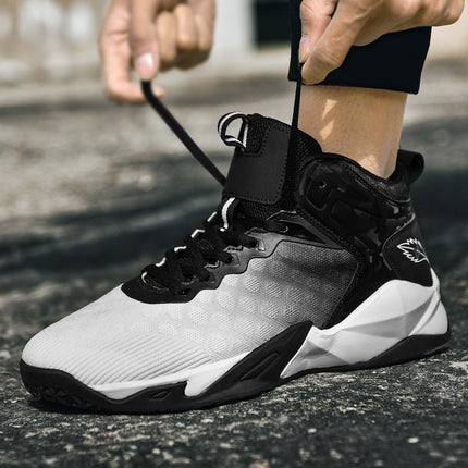 Mid-Top Gradient Mesh Breathable Sneakers