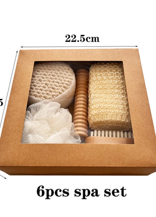 Bath Set Seven-piece Bath Towel Bath Brush Pumice Stone Sisal Mesh Sponge