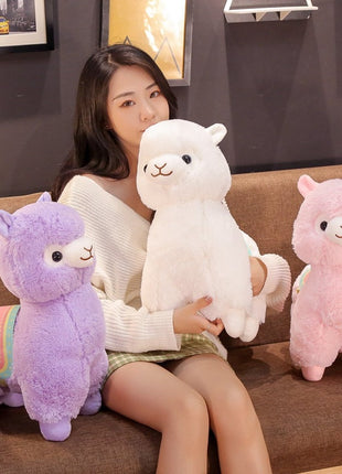Cute standing alpaca doll