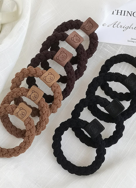 Fashion Cute Bear Rubber Band Female Hair Tie Rope Headdress