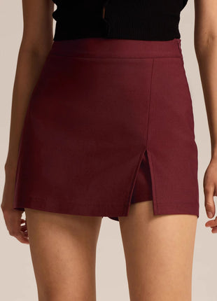 High-waisted Split Skirt-trousers