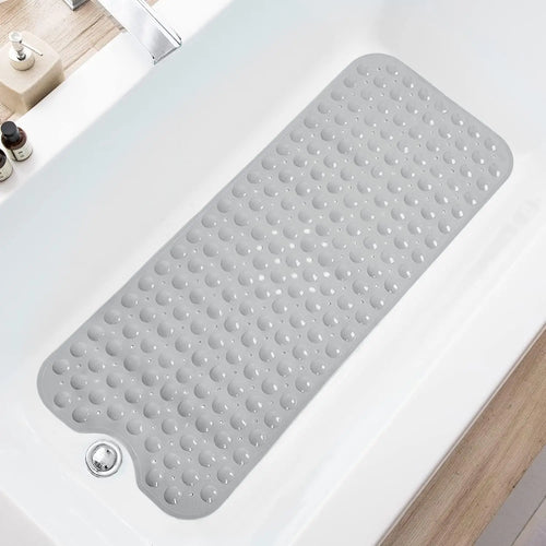 1pc 40x16in Extra-Long Anti-Slip Bathtub Mat with Massage Texture,