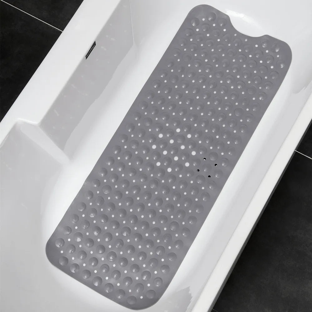 1pc 40x16in Extra-Long Anti-Slip Bathtub Mat with Massage Texture,