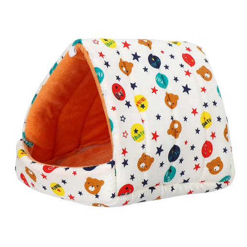 Mini Cage Nest for Small Animals – Cute Cartoon Design