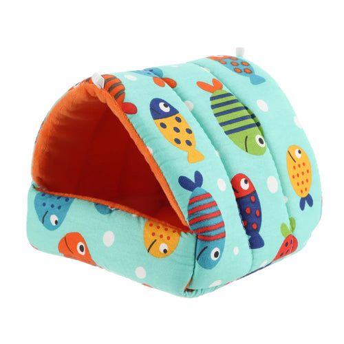 Mini Cage Nest for Small Animals – Cute Cartoon Design