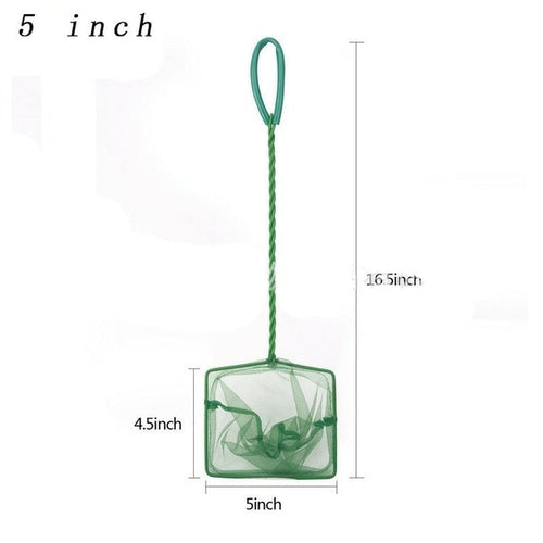 Aquarium Accessory – Long Handle Fish Net for Catching & Cleaning