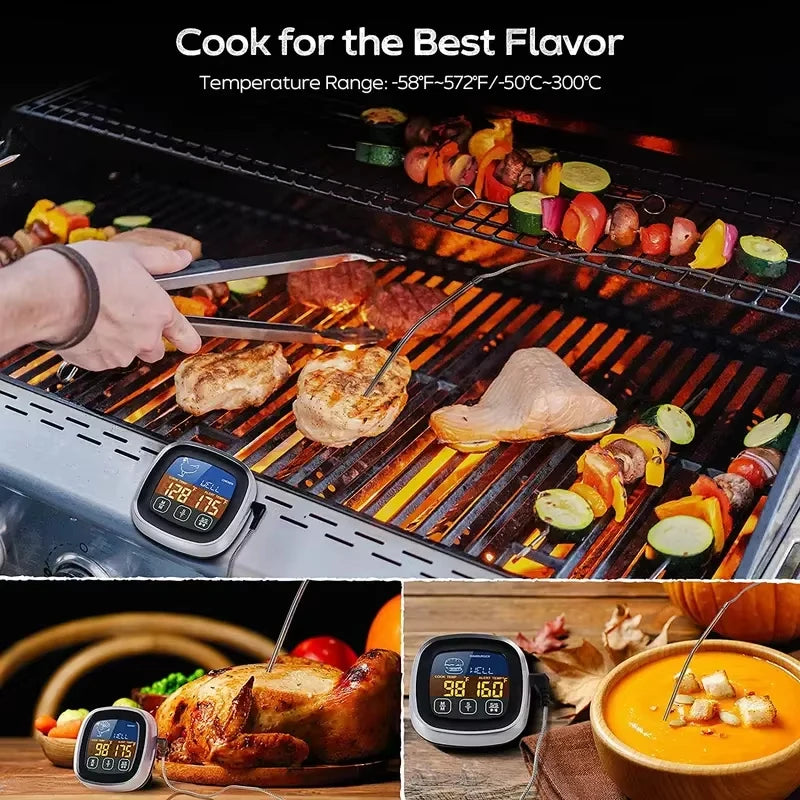 Digital meat kitchen thermometer stainless waterproof meat temperature