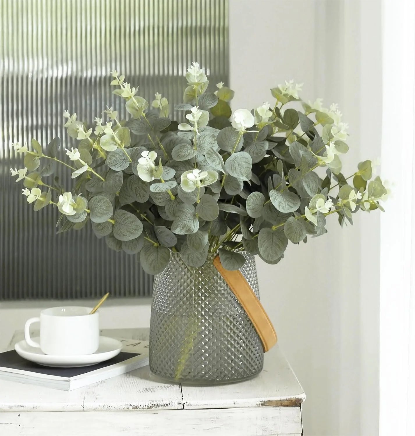Artificial Eucalyptus Stems for Vases & DIY Decor (5/10/20 Pcs)