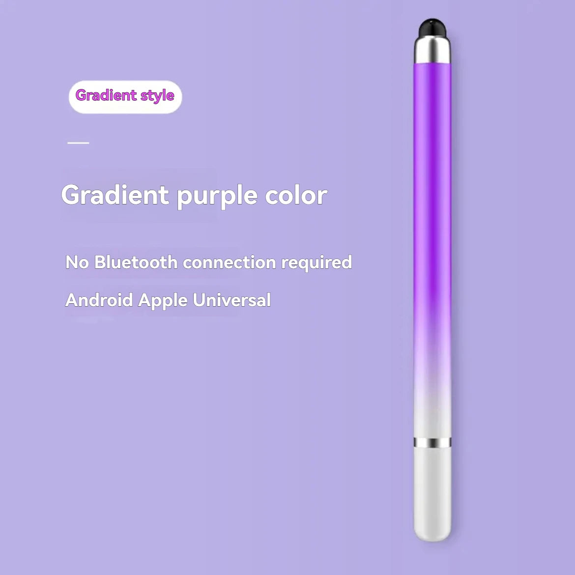 Dual-Tip Stylus with Disc & Soft Silicone Head