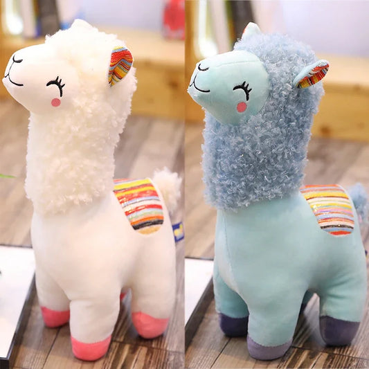25cm Smile Alpaca Llama Plush Animals Toy Cute Stuffed Doll Household