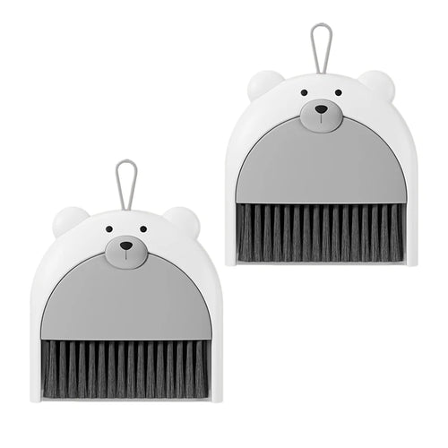 Cartoon Bear Desktop Cleaning Broom Set