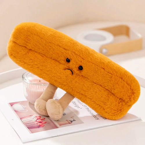 New Cartoon Egg Stuffed Toy Expression Food Bread Toast Series
