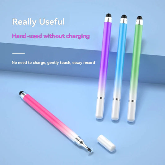 Dual-Tip Stylus with Disc & Soft Silicone Head