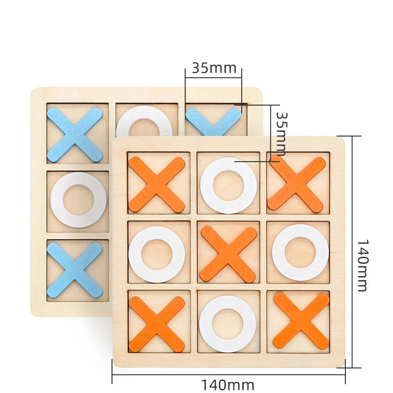 Educational Wooden Jigsaw & Chess Play Toy for Kids