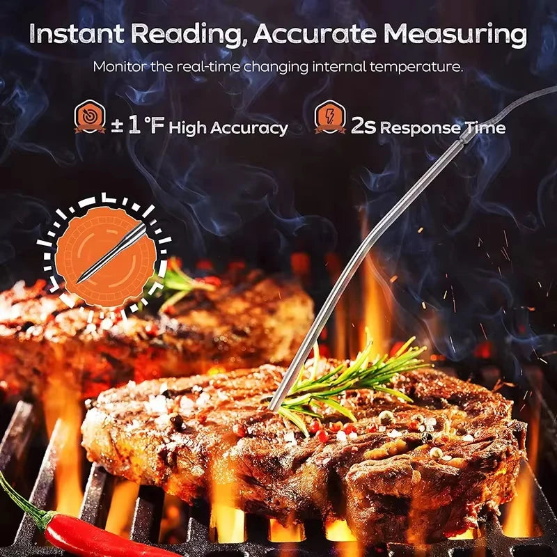 Digital meat kitchen thermometer stainless waterproof meat temperature