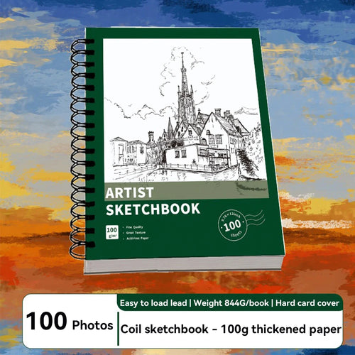 Spiral Bound Artist Sketchbook – A3/A4/A5 Acid-Free Drawing Pad