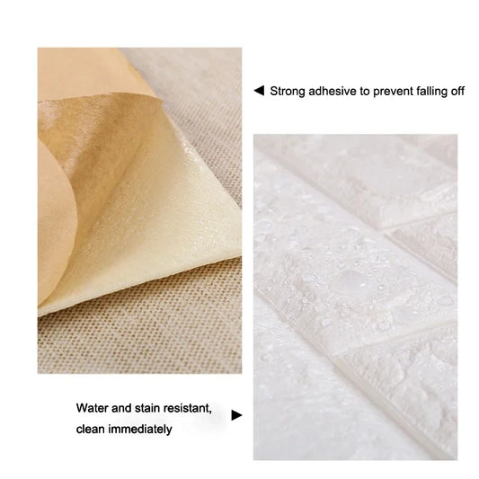 3D Foam Wall Panels – Self-Adhesive (70cm x 2m)