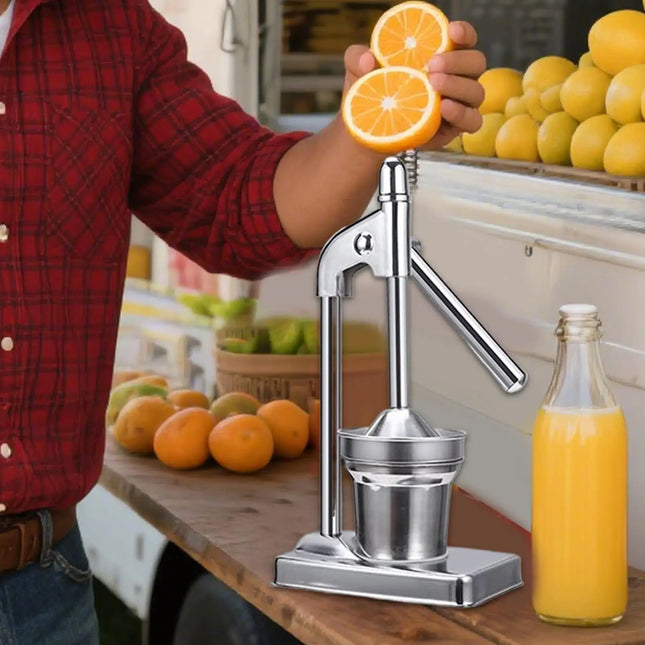Manual Citrus Press Juicer, Heavy-Duty Stainless Steel Lemon & Lime Extractor
