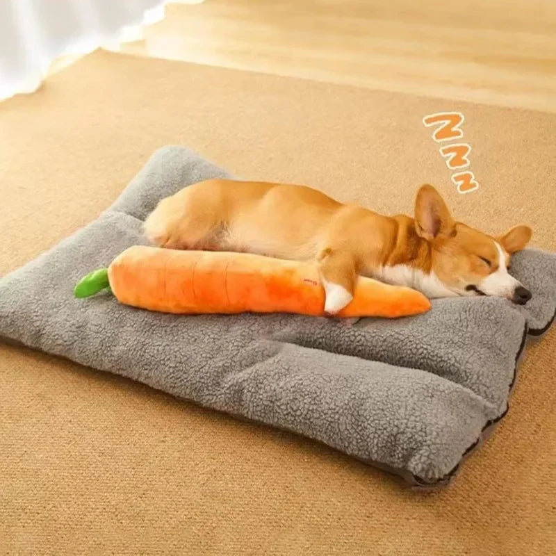 Extra Large 29.5” Carrot Dog Toy – Plush Squeaky Chew Toy for Calming & Playful Puppies and Dogs