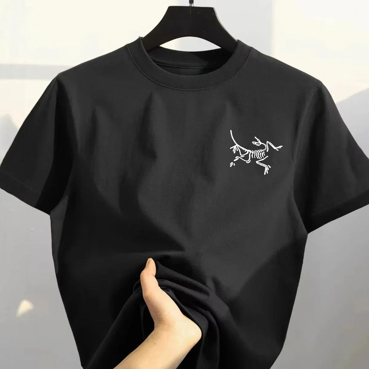 Y2K Men’s Graphic Tee, Short Sleeve Round Neck Streetwear Top