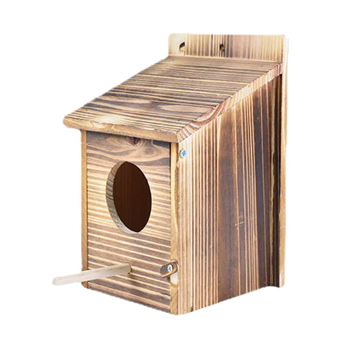 Wooden Bird House Outdoor Weatherproof Parrot Bird Nest Breeding